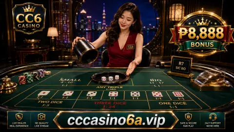 CC6 live casino mobile table scene comparing baccarat, roulette, Sic Bo, poker and game-show broadcast rhythms